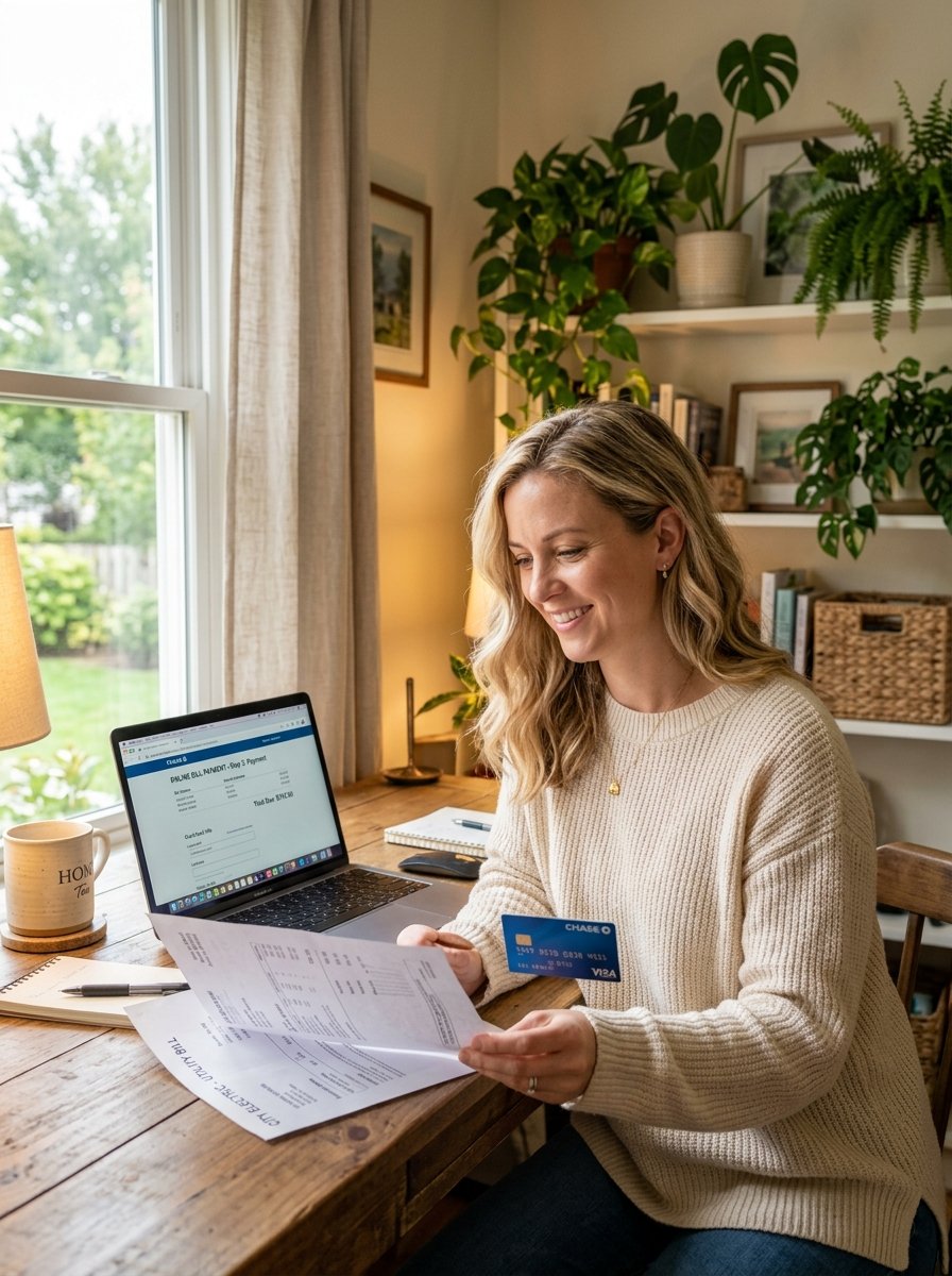 Helpful support specialist helping with utility bill pay